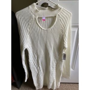 White sweater dress juniors size M